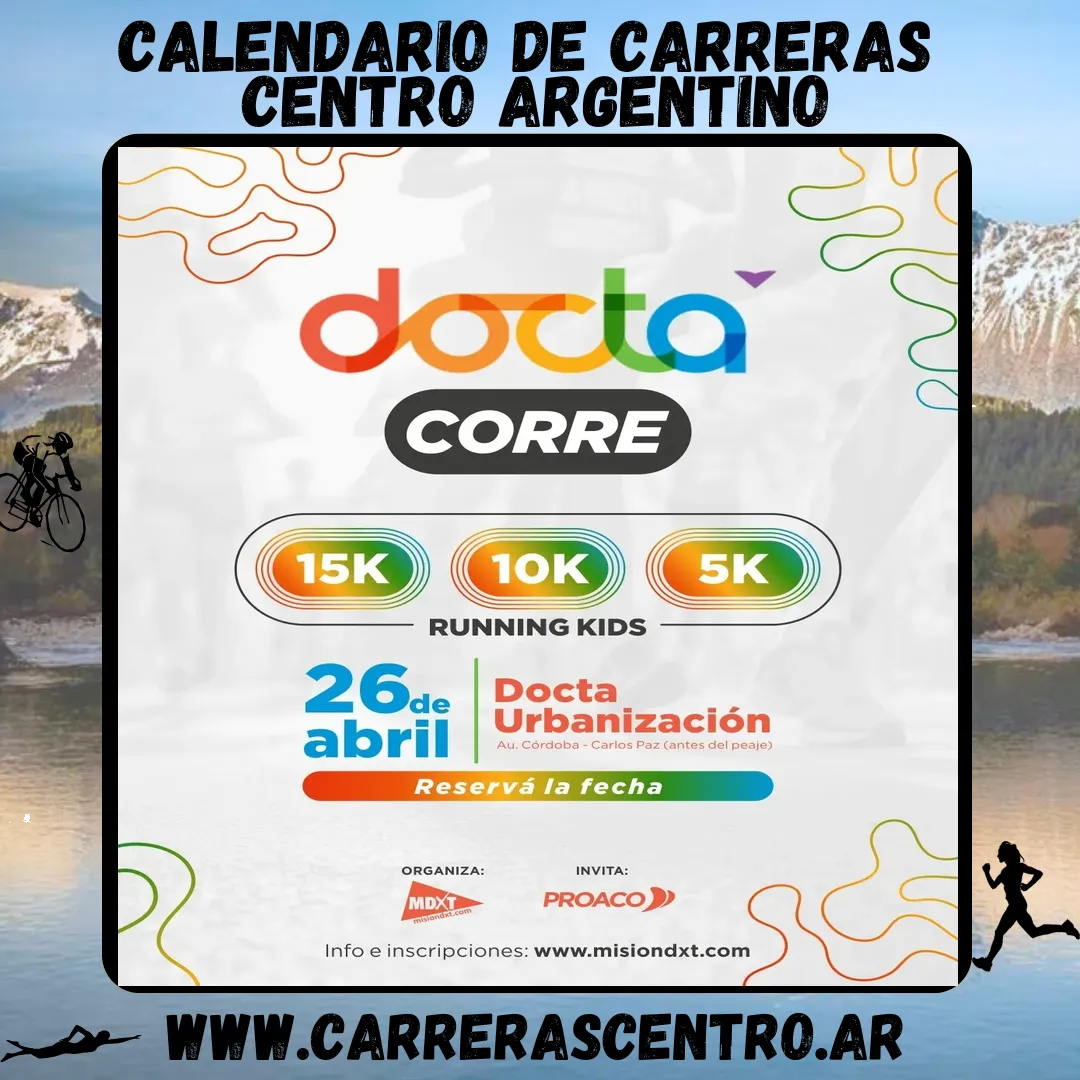 Flyer de Docta Corre 2026