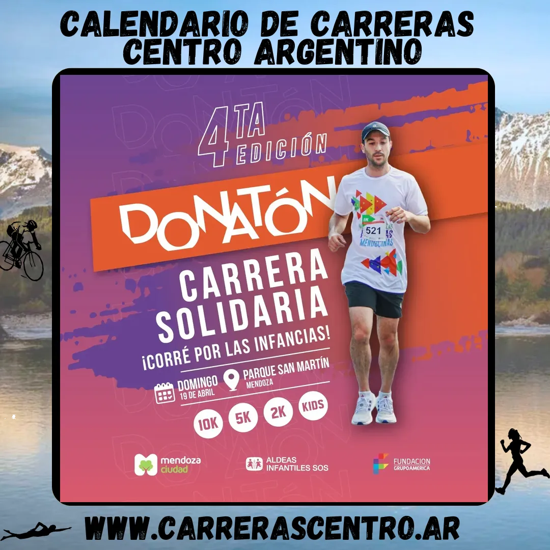 Flyer de Donatón Carrera Solidaria 2026