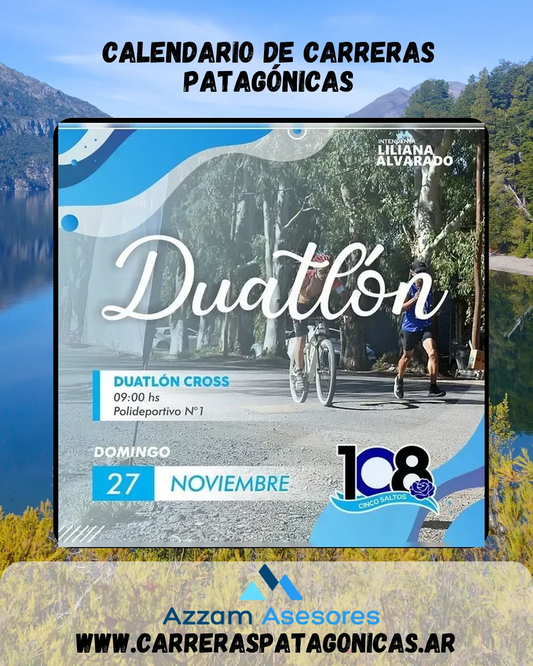 Flyer de Dua Cross Aniversario Cinco Saltos 2022