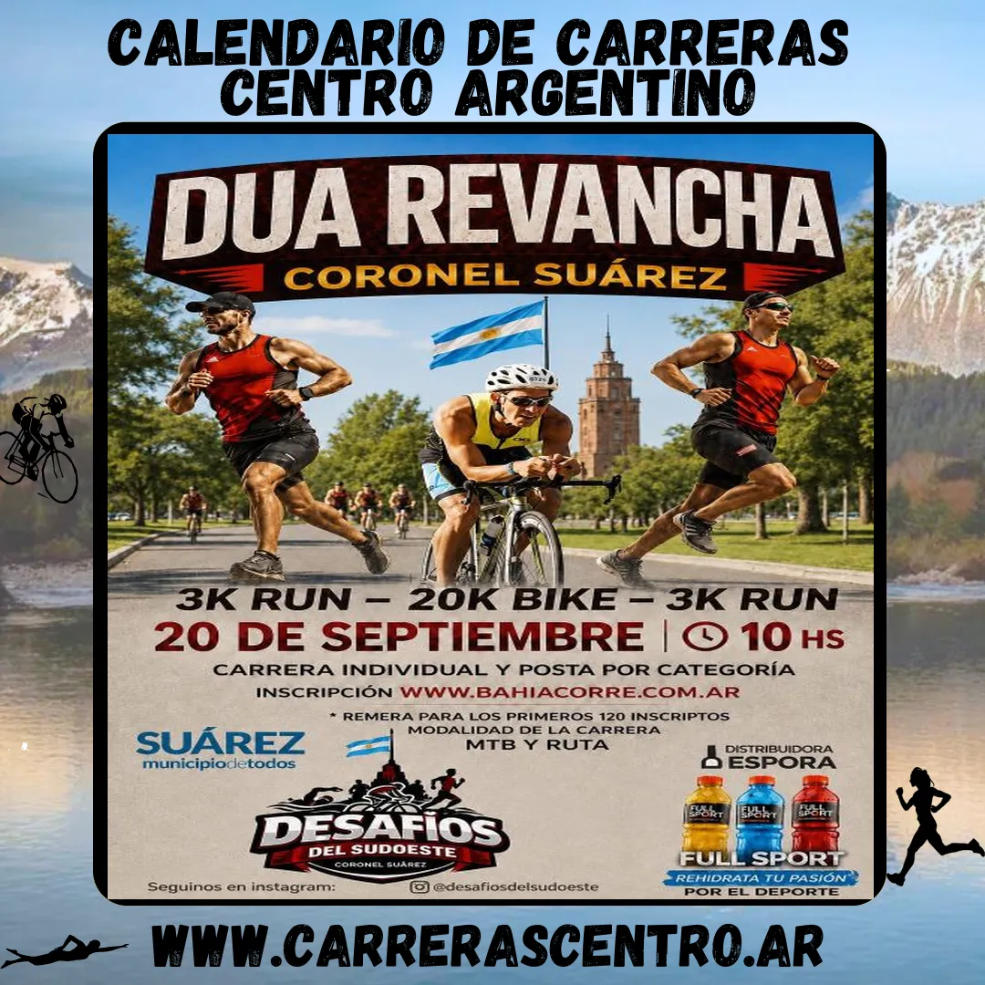 Flyer de Dua Revancha Coronel Suarez 2026