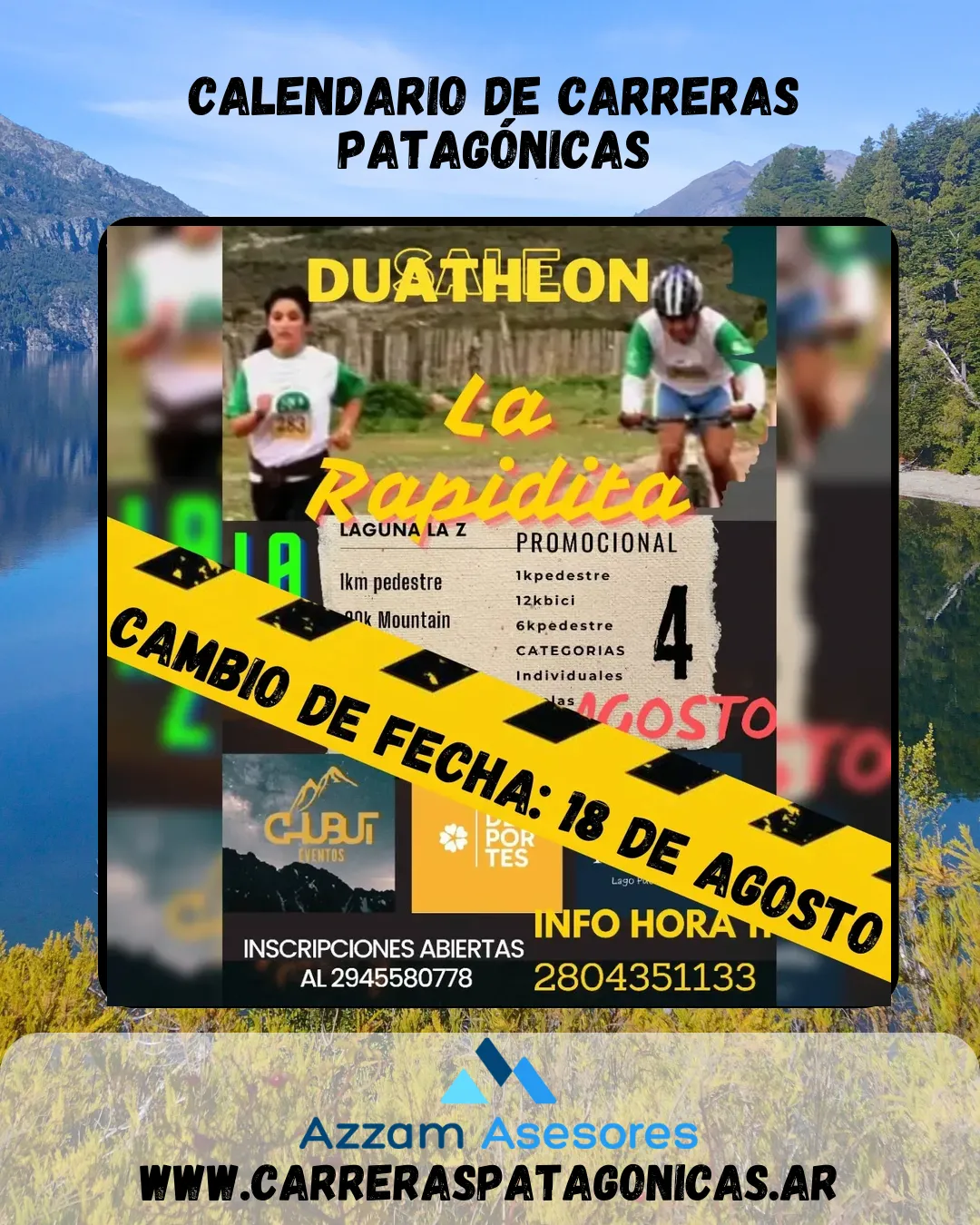 Flyer de Duathlon La Rapidita 2024