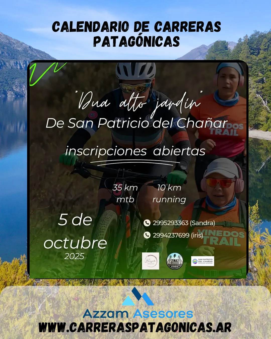 Flyer de Duatlón Alto Jardín 2025