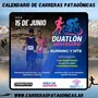 Flyer de Duatlón Aniversario Ingeniero Huergo 2025