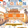 Flyer de Duatlón Aniversario Mariano Moreno 2024