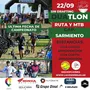 Flyer de Duatlón Capitán Sarmiento 2024