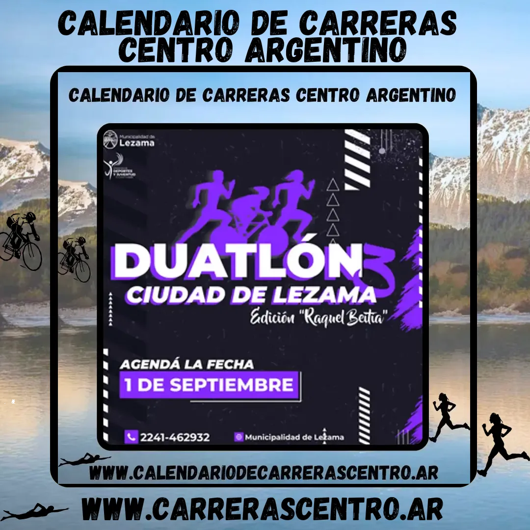 Flyer de Duatlón Ciudad de Lezama 2024