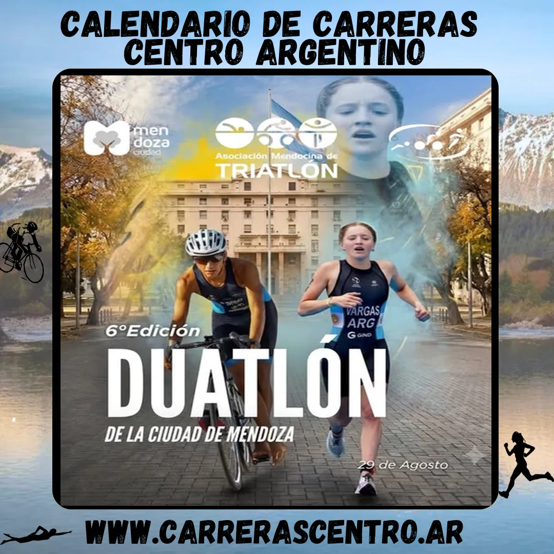 Flyer de Duatlón Ciudad de Mendoza 2026