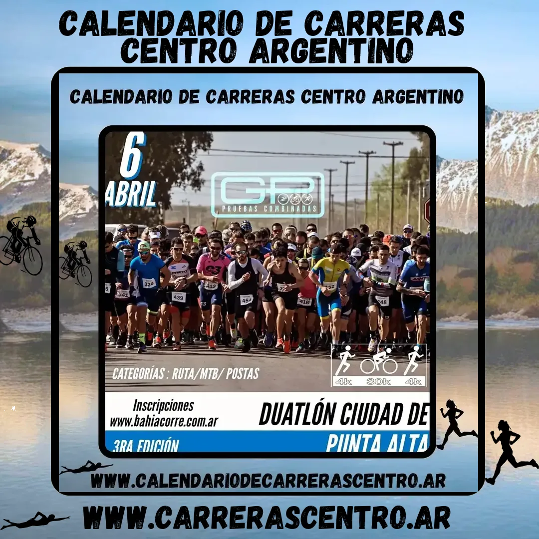 Flyer de Duatlón Ciudad de Punta Alta 2024