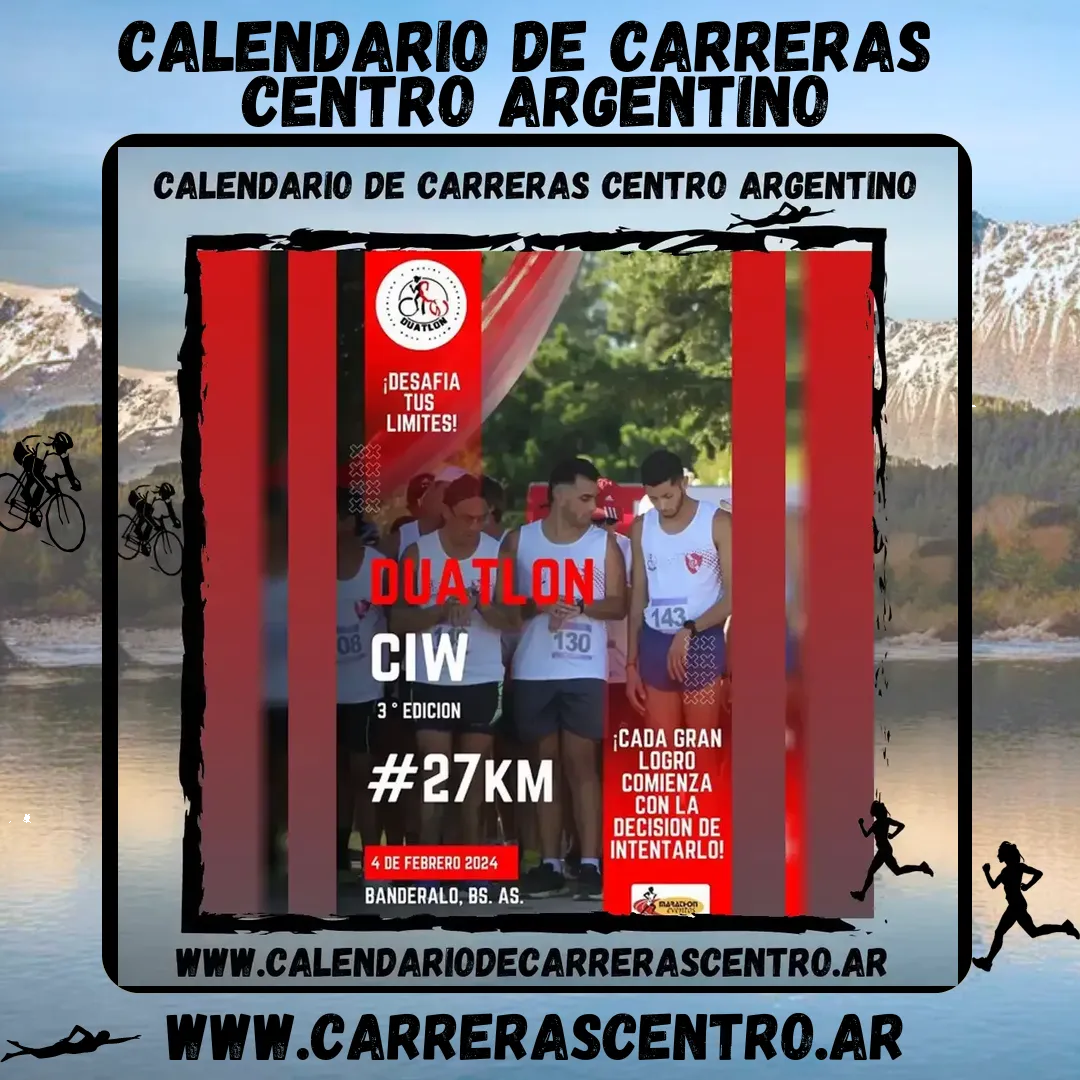 Flyer de Duatlón CIW 2024