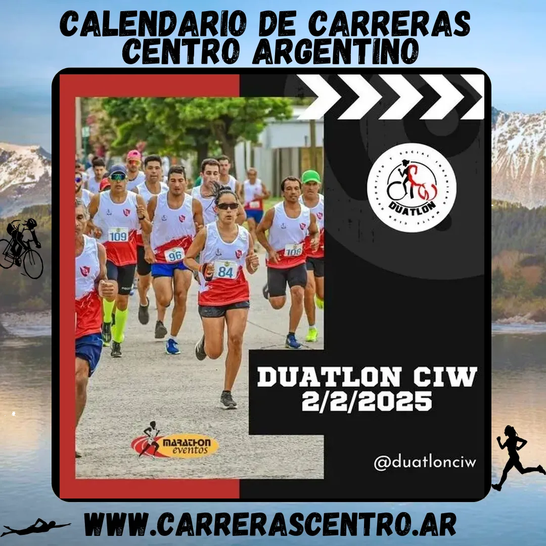 Flyer de Duatlón CIW 2025