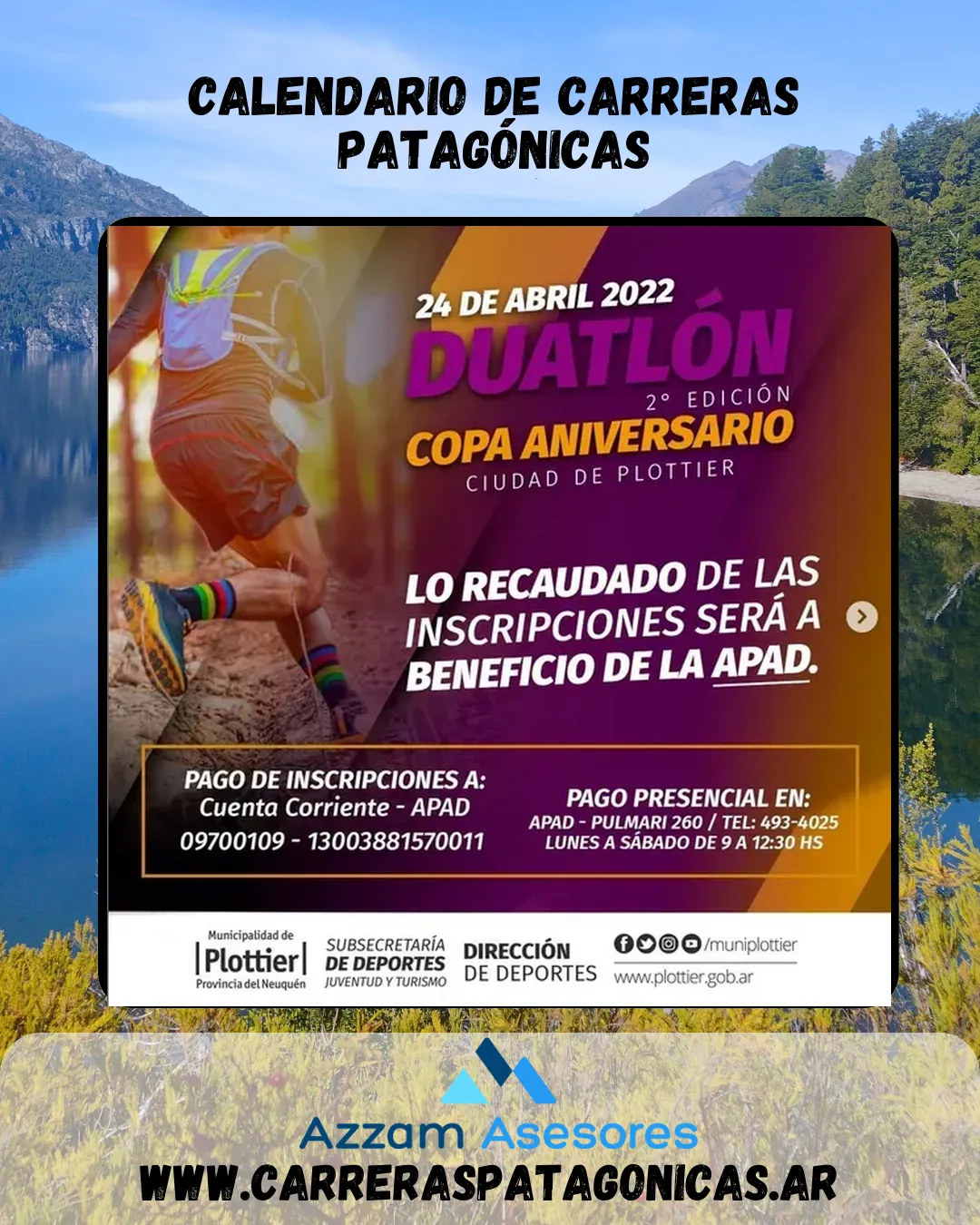 Flyer de DUATLÓN COPA ANIVERSARIO 2022