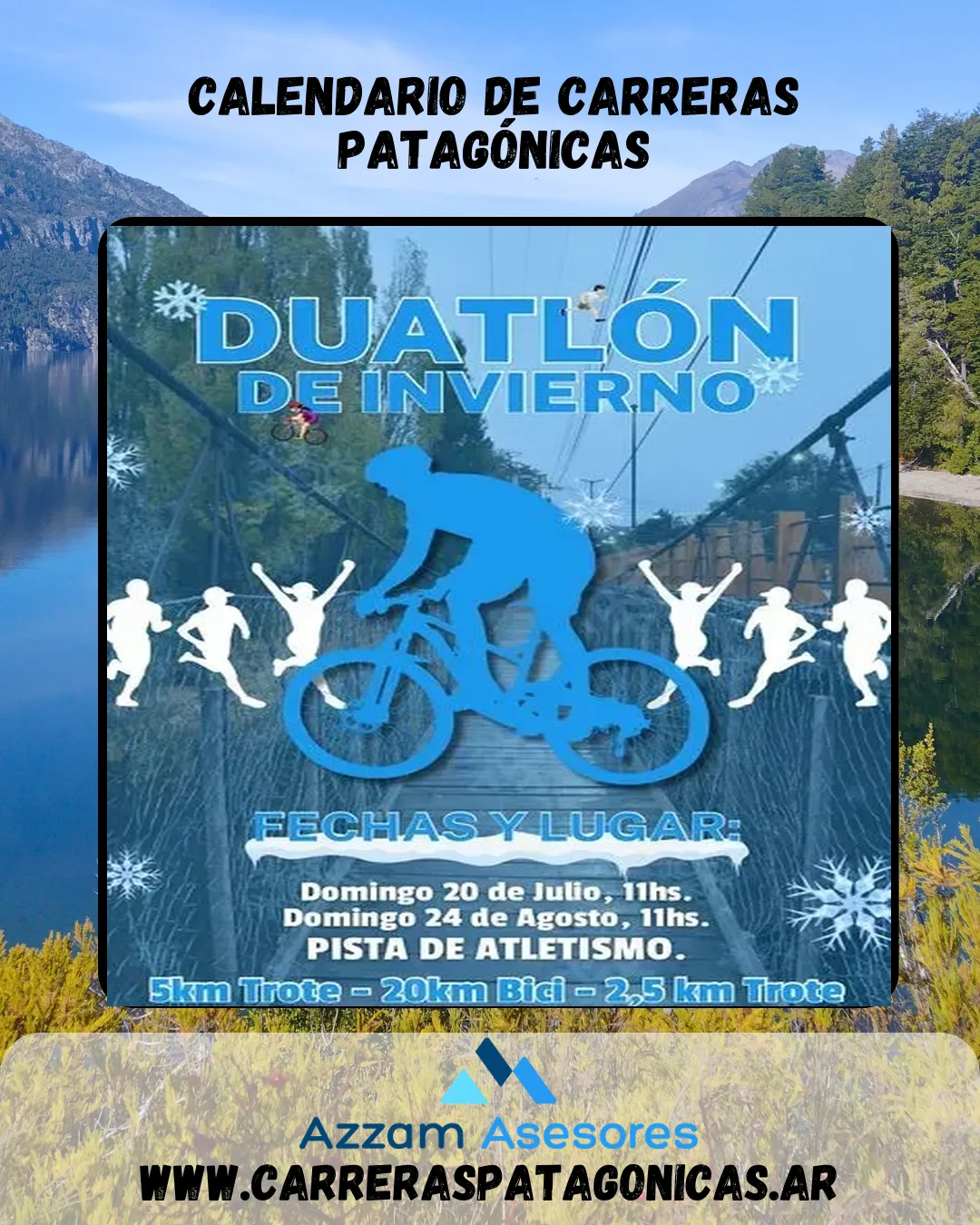 Flyer de Duatlón de Invierno 2025 – 2da Fecha 2025
