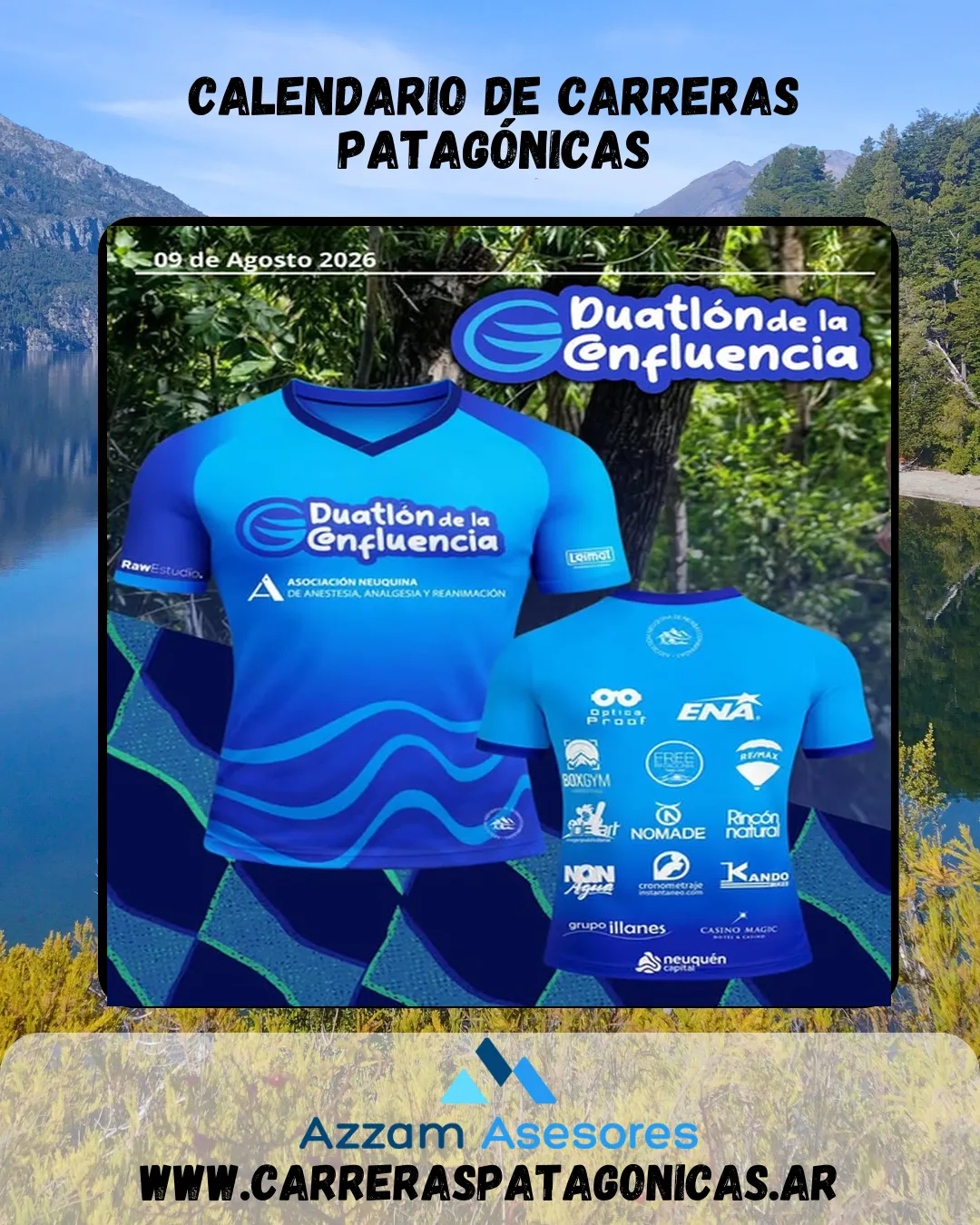 Flyer de Duatlón de la Confluencia 2026