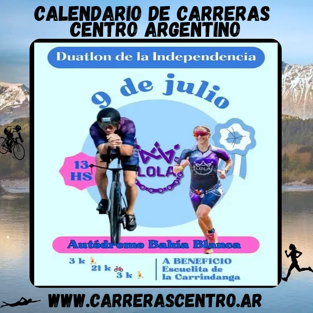 Flyer de Duatlón de la Independencia 2025