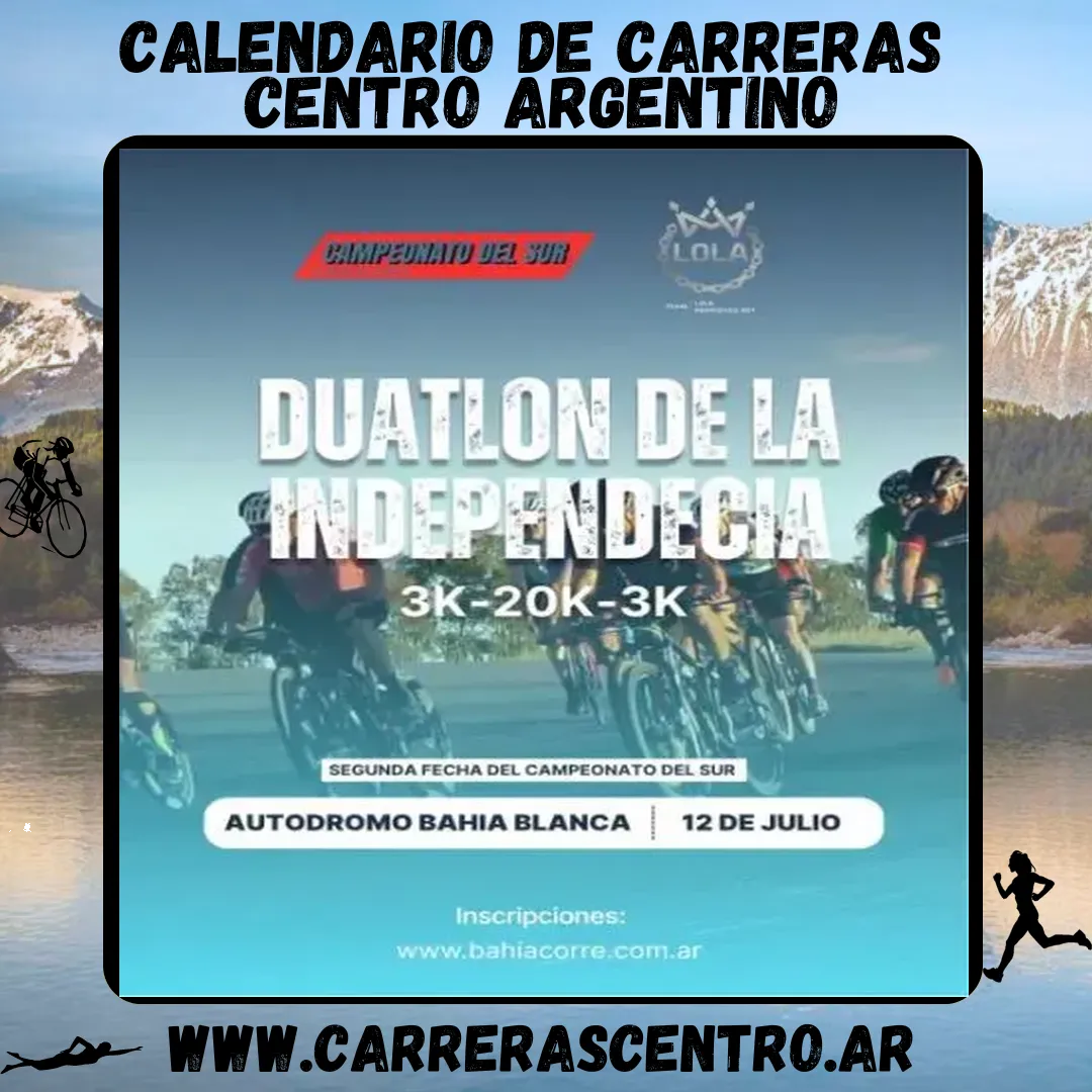 Flyer de Duatlón de la Independencia 2026