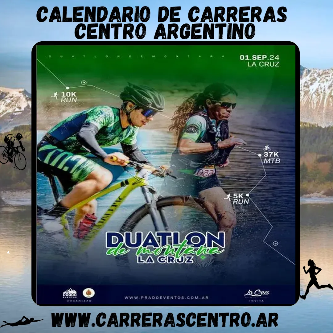 Flyer de Duatlón de montaña La Cruz 2024
