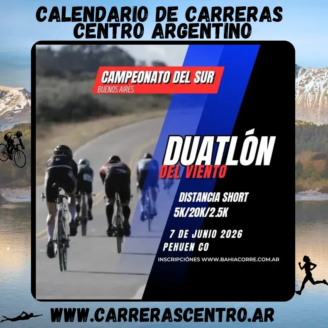 Flyer de Duatlón del Viento 2026