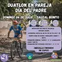 Flyer de Duatlón en Pareja Día del Padre 2025