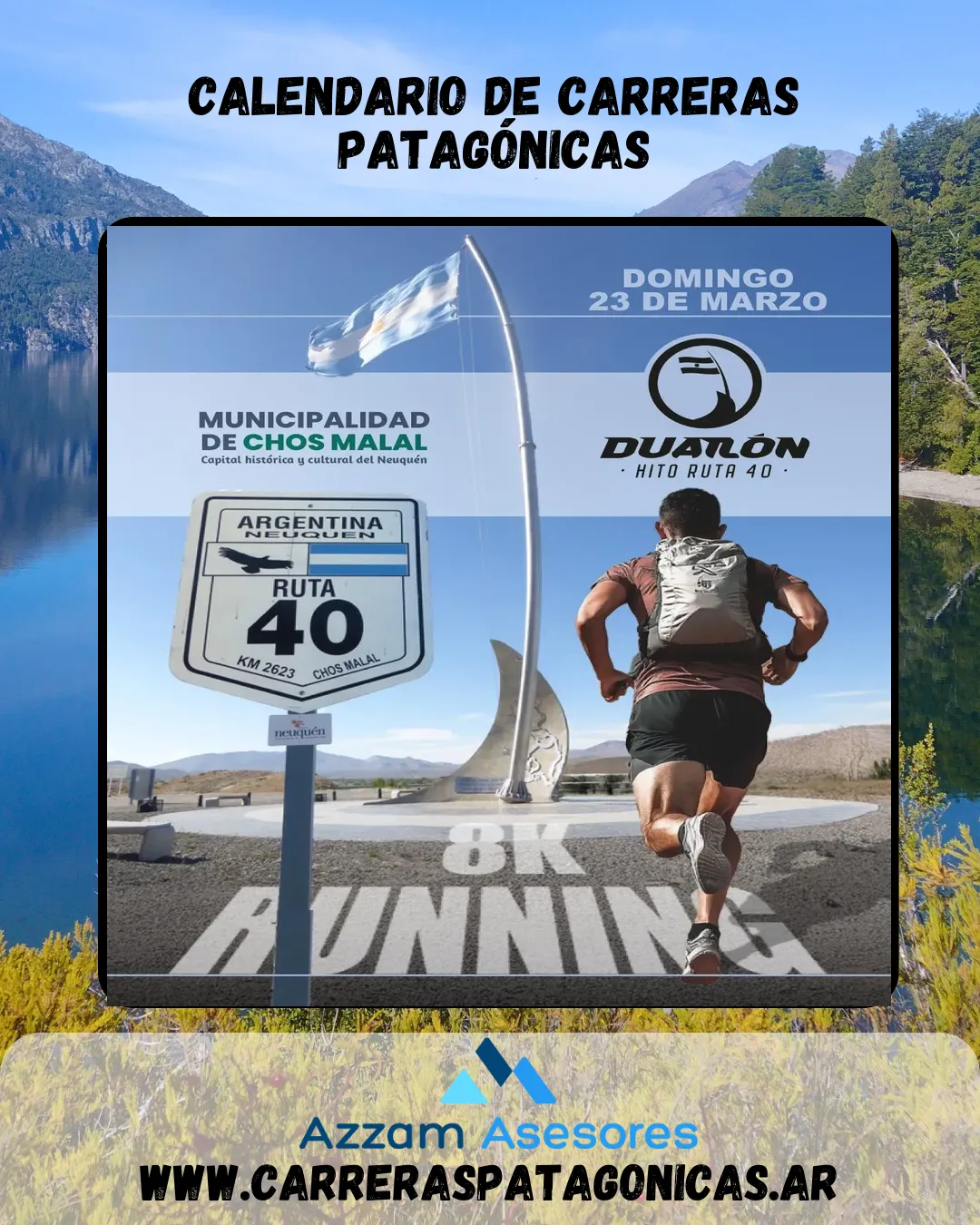 Flyer de Duatlón Hito Ruta 40 2025