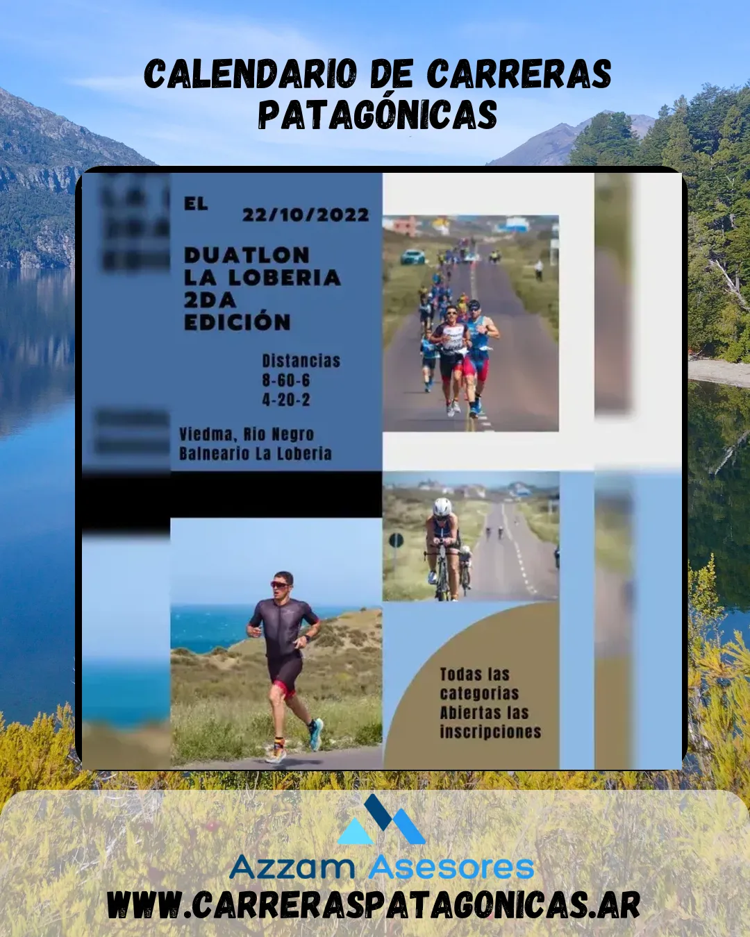Flyer de DUATLÓN LA LOBERIA 2022