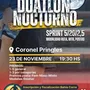 Flyer de Duatlón Nocturno Coronel Pringles 2024