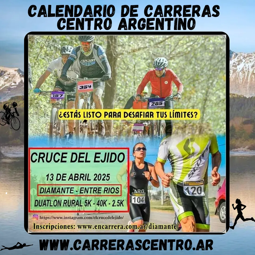 Flyer de Duatlón Rural Cruce del Ejido 2025