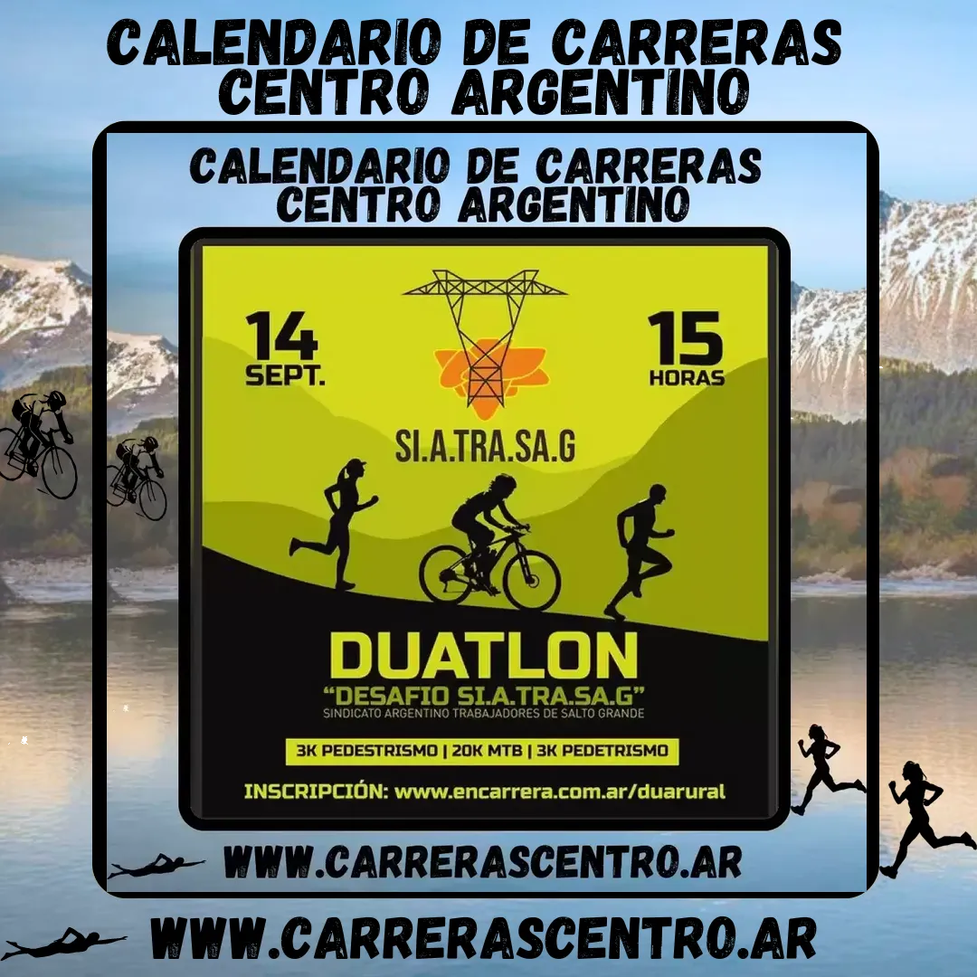 Flyer de Duatlón Rural SI.A.TRA.SA.G 2024