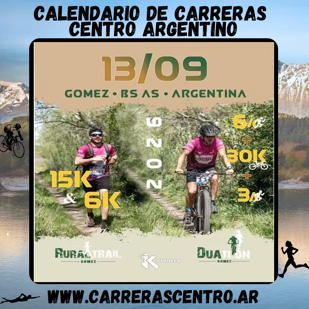 Flyer de DUATLÓN & RURAL TRAIL ESTACIÓN GOMEZ 2026