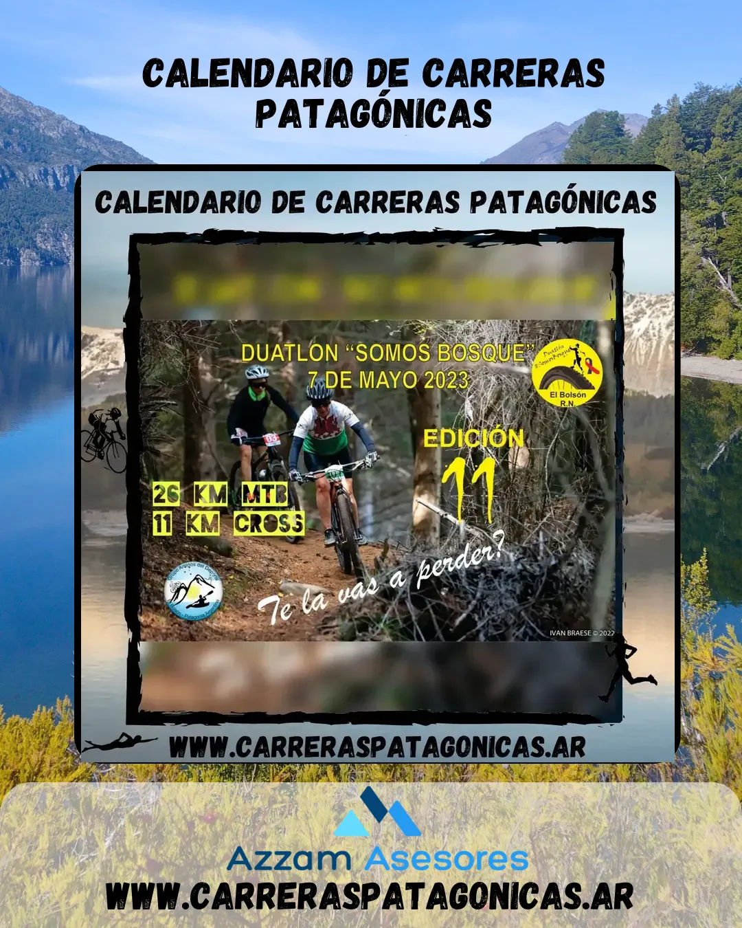 Flyer de Duatlón «Somos Bosques 2023» 2023