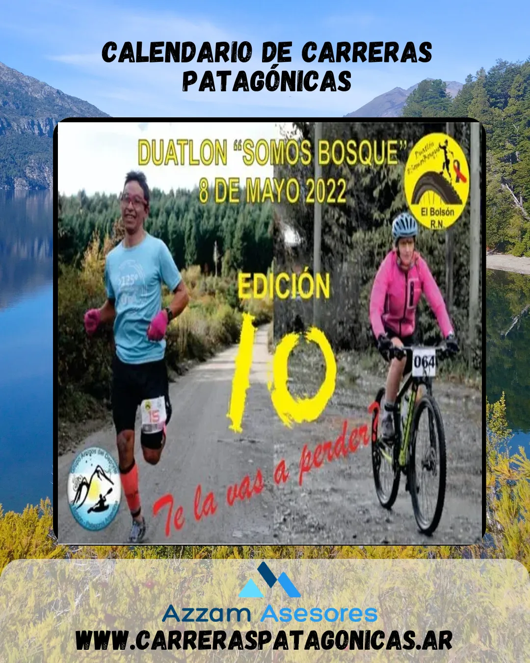Flyer de DUATLON » SOMOS BOSQUES» 2022