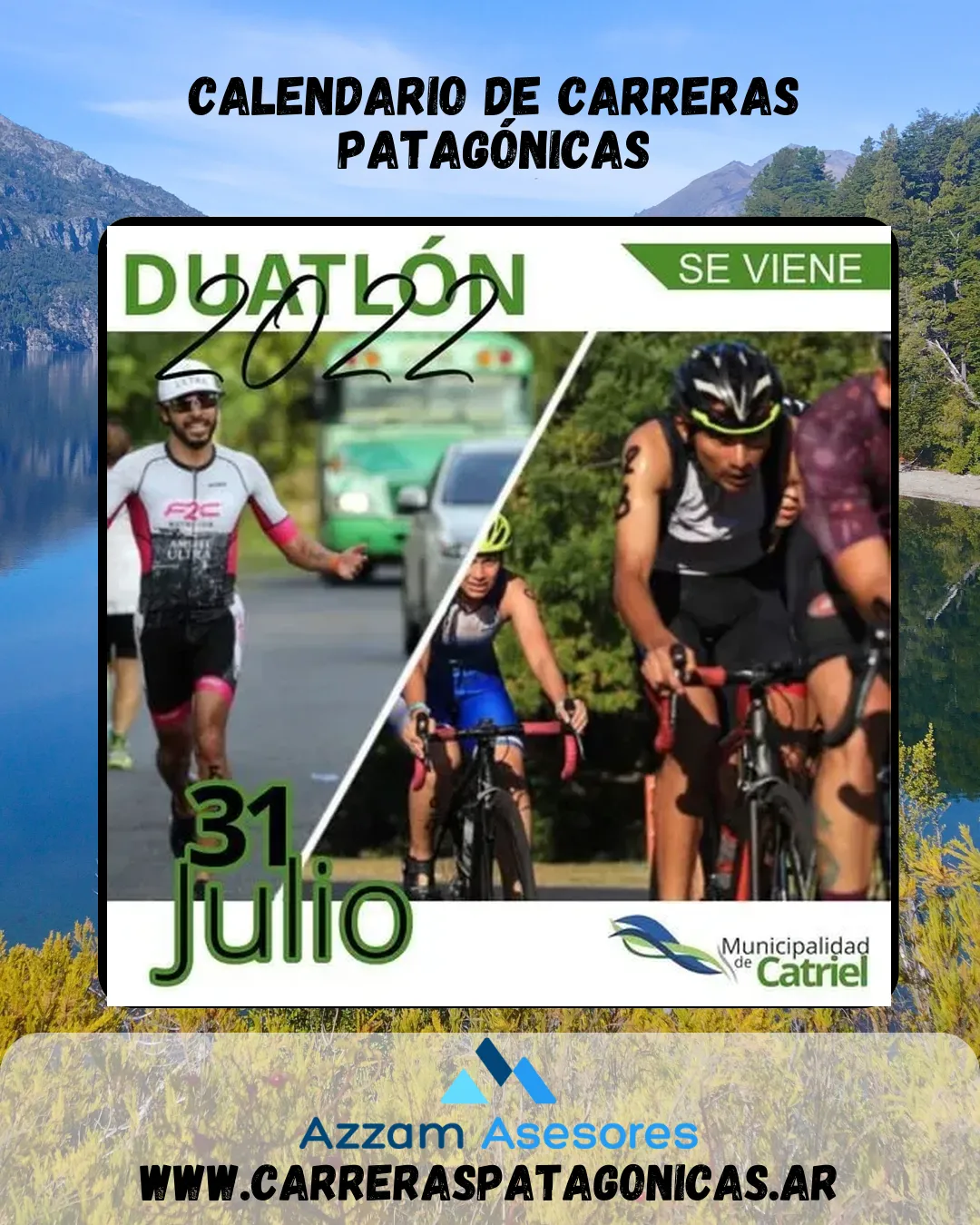Flyer de Duatlón 2022