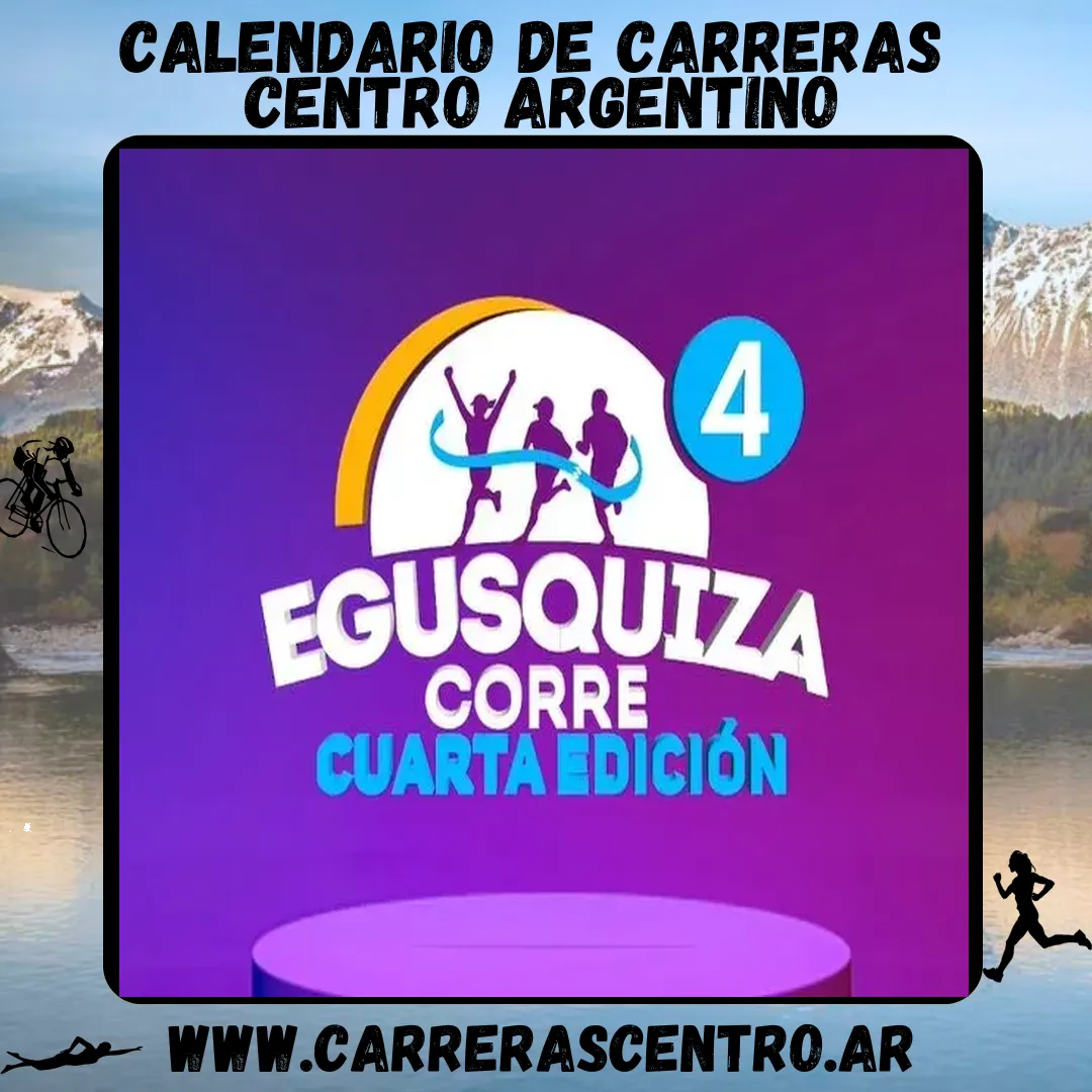 Flyer de Egusquiza Corre 2025 – 4ta Edición 2025