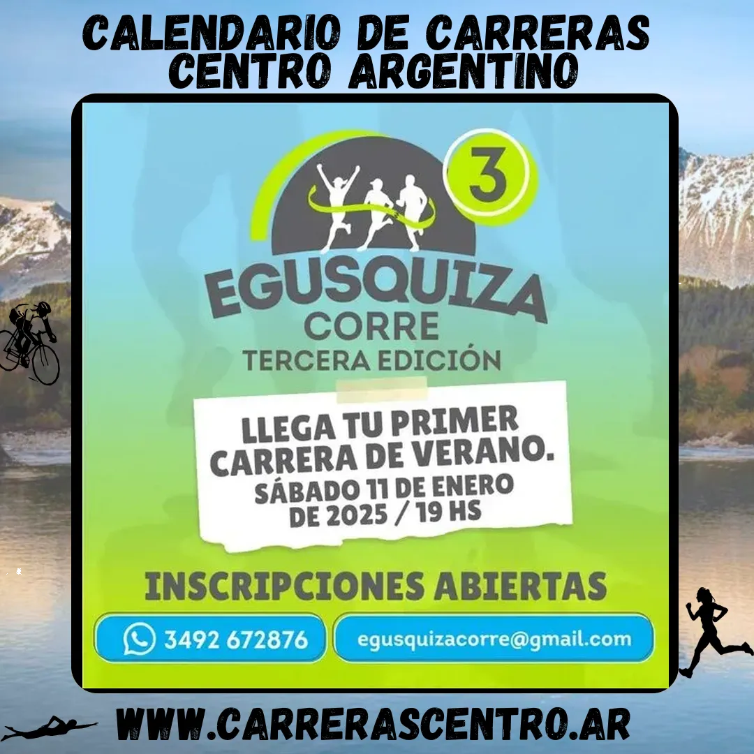 Flyer de Egusquiza Corre 2025