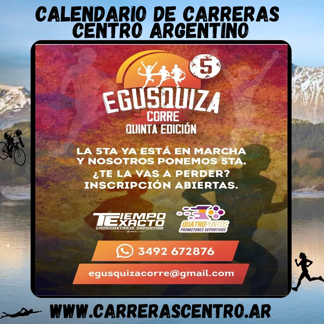 Flyer de Egusquiza Corre 2026