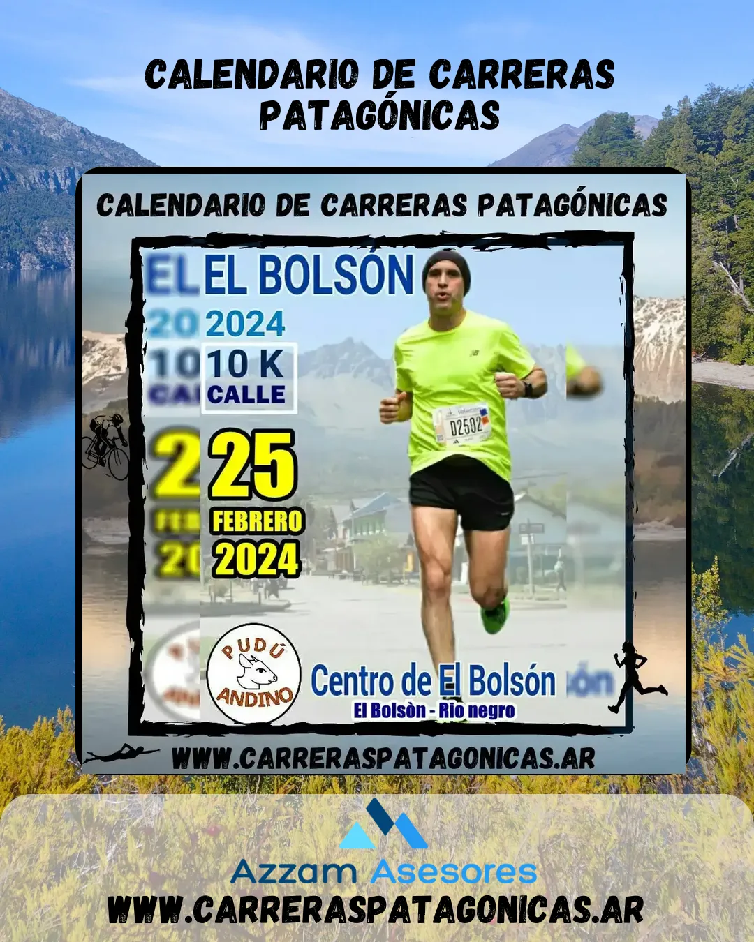 Flyer de El Bolsón 10K 2024