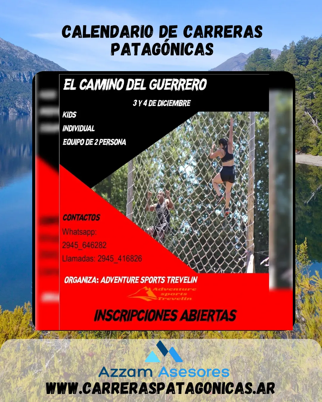 Flyer de El Camino del Guerrero 2022