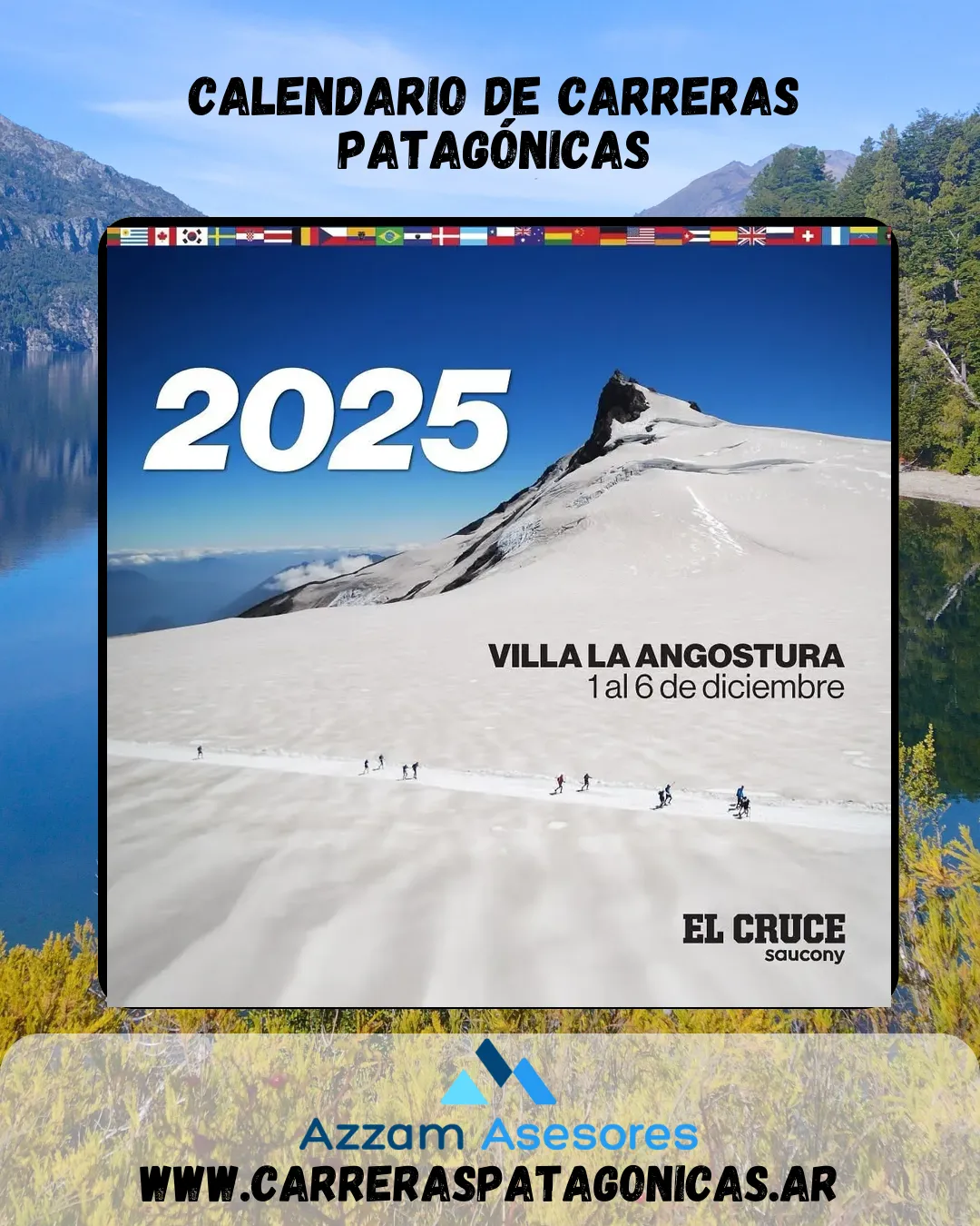 Flyer de El Cruce Saucony 2025