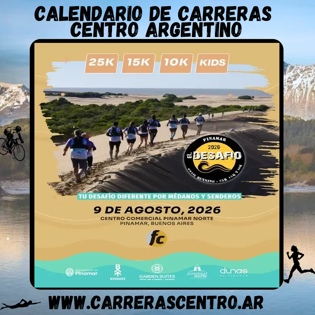 Flyer de El Desafío Pinamar 2026