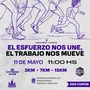 Flyer de El esfuerzo nos une, el trabajo nos mueve 2025
