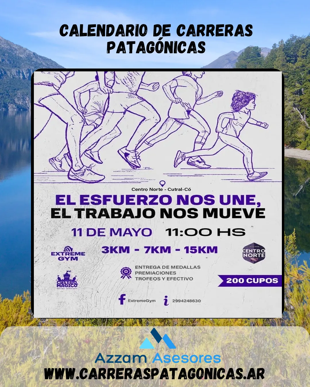 Flyer de El esfuerzo nos une, el trabajo nos mueve 2025