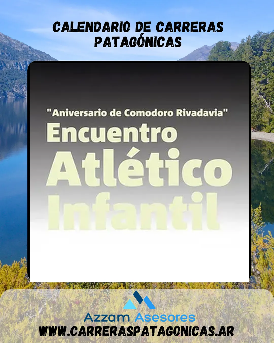 Flyer de Evento Atlético Infantil Aniversario Comodoro Rivadavia 2025