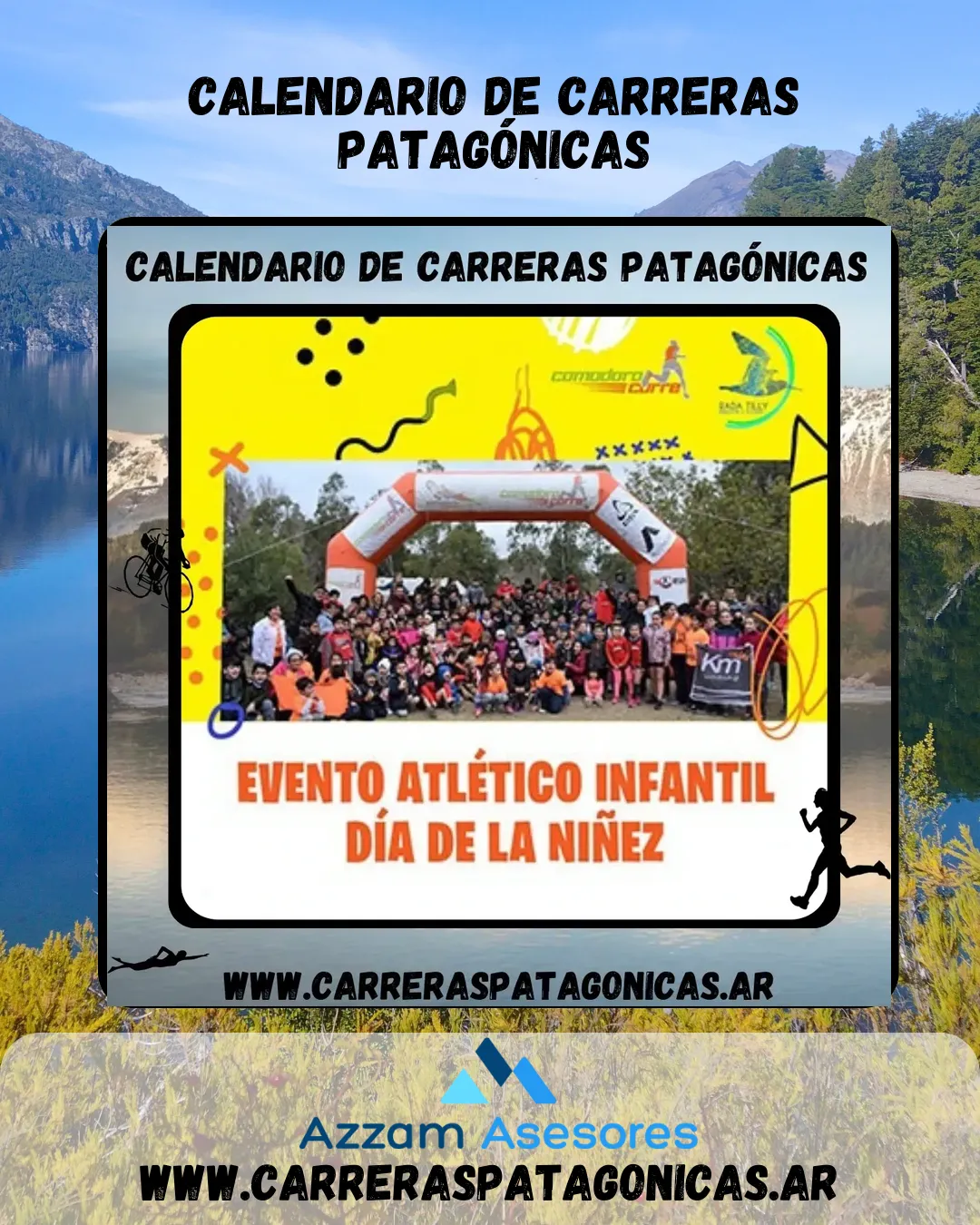 Flyer de Evento Atlético Infantil Día del Niño 2024