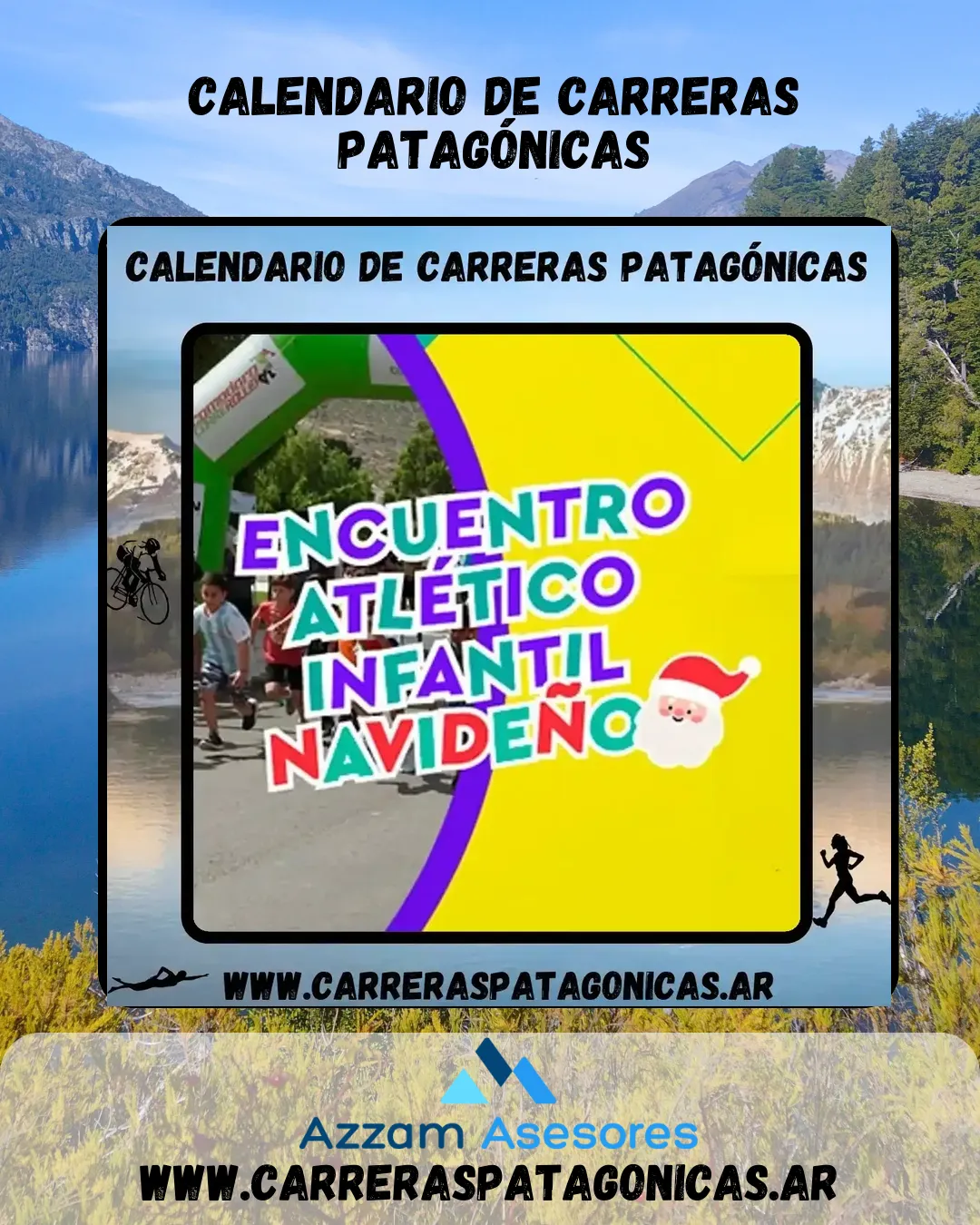 Flyer de Evento Atlético Infantil Navideño 2024