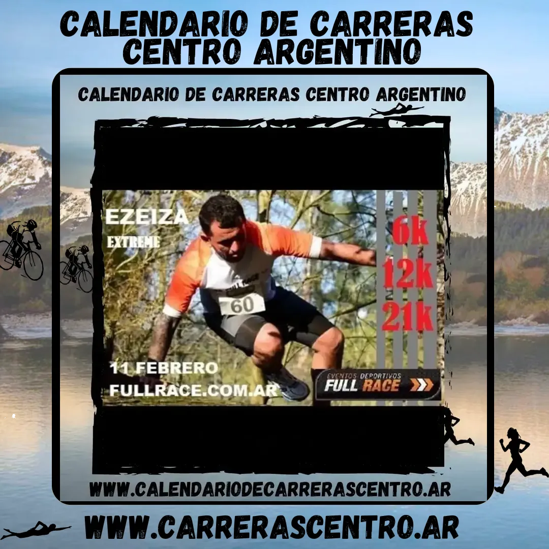 Flyer de Ezeiza Xtreme Run 2024