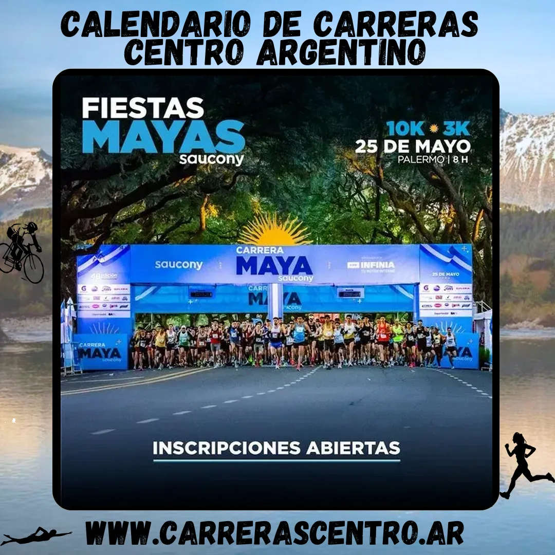 Flyer de Fiestas Mayas Saucony 2025