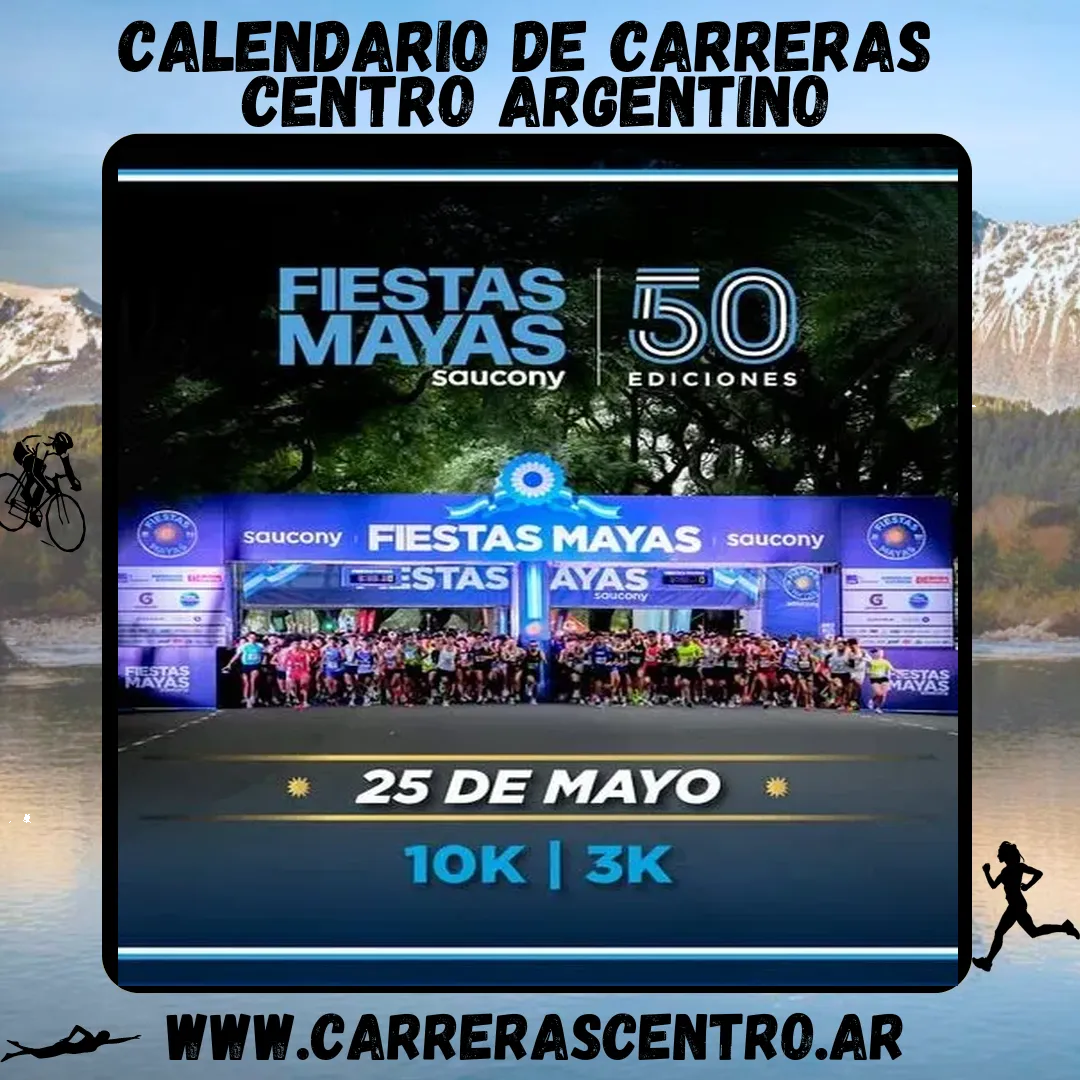 Flyer de Fiestas Mayas Saucony 2026