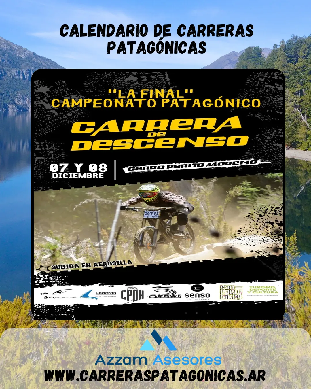 Flyer de Final Campeonato Patagónico de Descenso 2024