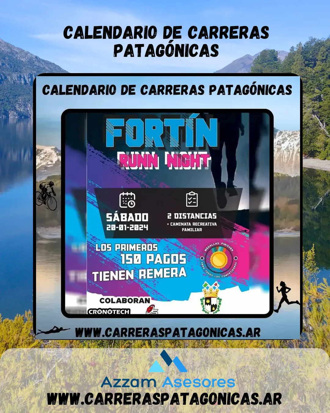 Flyer de Fortín Runn Night 2024