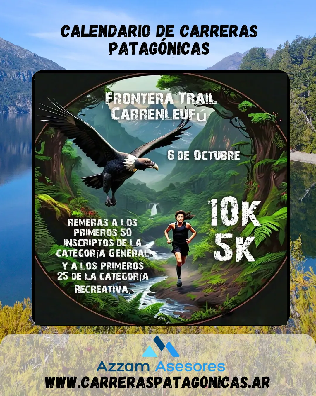 Flyer de Frontera Trail Carrenleufú 2024