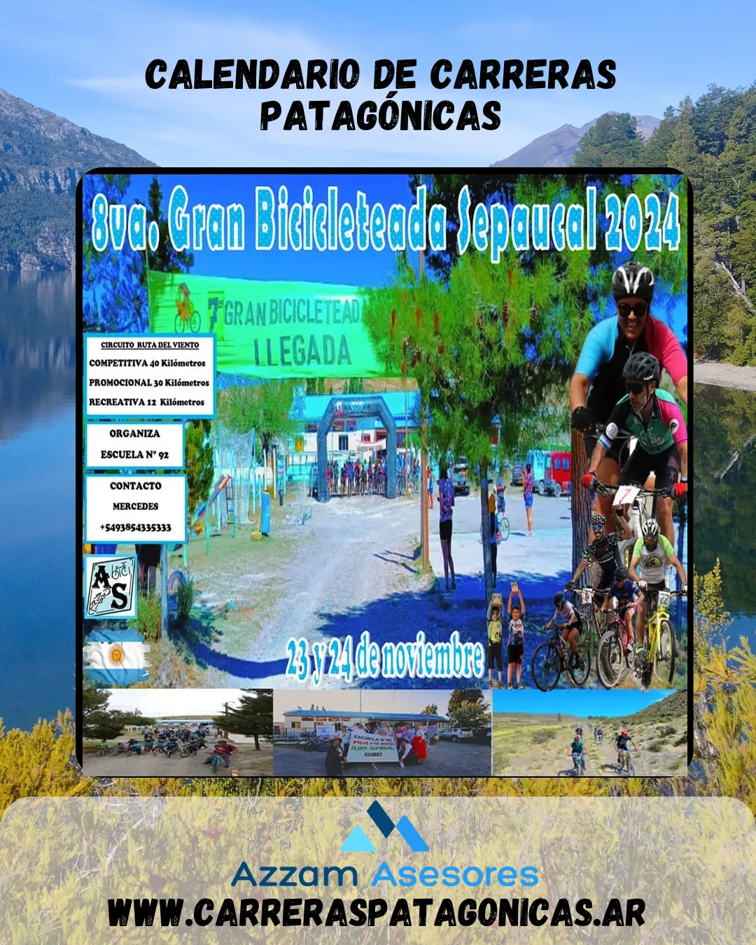 Flyer de Gran Bicicleteada Sepaucal 2024